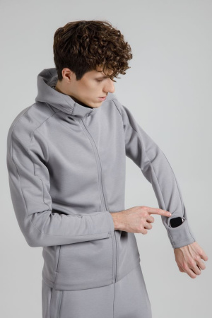 Куртка с капюшоном унисекс Begi, серая, размер XXL