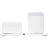 Станция беспроводной зарядки с колонкой и ночником Trilogy, белая Станция беспроводной зарядки с колонкой и ночником Trilogy, белая