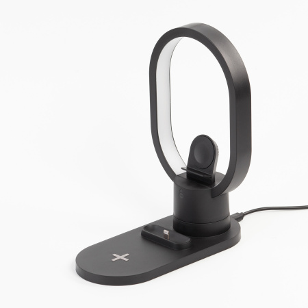 Настольная беспроводная (15W) зарядная станция "Starship" с лампой Настольная беспроводная (15W) зарядная станция "Starship" с лампой