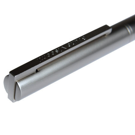 РУЧКА  "BERGAMO" ШАРИКОВАЯ АВТОМАТИЧЕСКАЯ, МЕТАЛЛИЧЕСКИЙ КОРПУС СЕРЕБРЯНЫЙ 0.7 ММ, СИНЯЯ