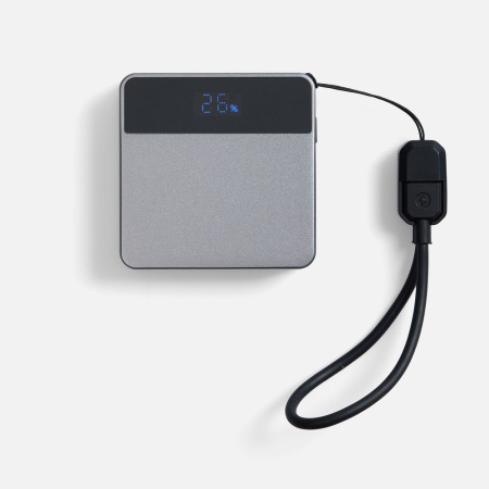 Внешний аккумулятор с беспроводной зарядкой Aura Power 5000 мАч, серый Внешний аккумулятор с беспроводной зарядкой Aura Power 5000 мАч, серый