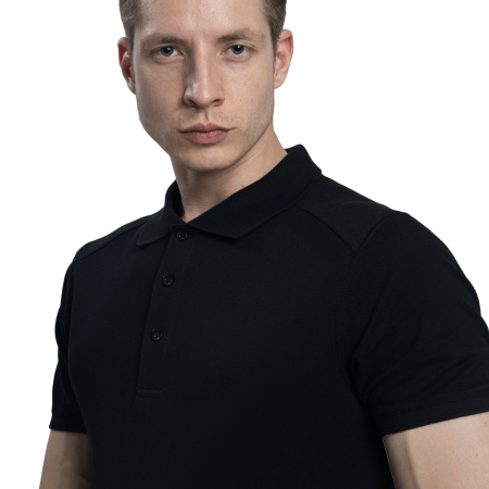 Рубашка поло мужские с кор. рукавом черные 5XL
