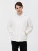 Толстовка унисекс оверсайз на молнии Zippy Terry, белая, размер XS/S