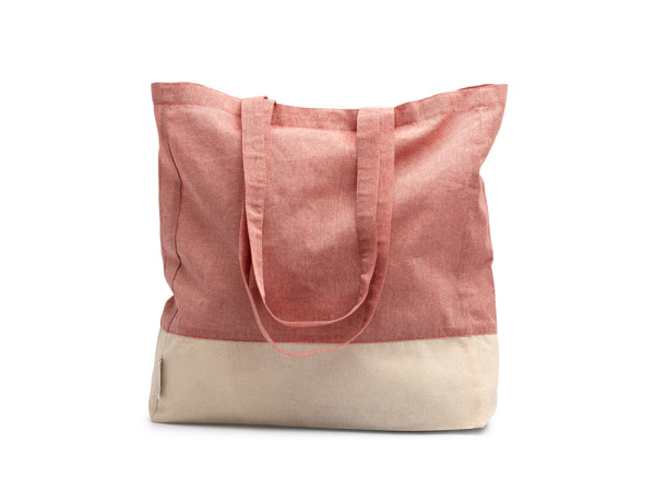 Сумка INCA из переработанного хлопка, натуральный/красный