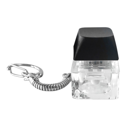 Брелок PUSH ME с LED подсветкой, чёрный