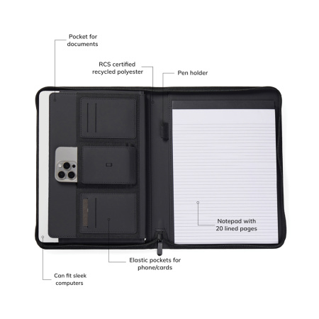 Органайзер VINGA Baltimore из переработанного PU RCS, A4