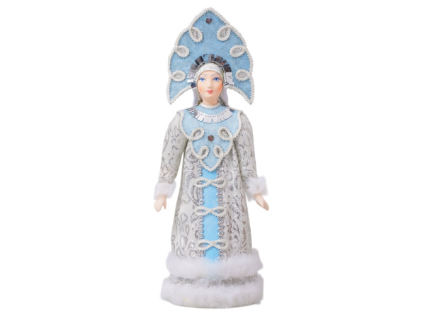 Подарочный набор: кукла фарфоровая, плед флисовый