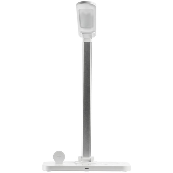 Настольная лампа с беспроводной зарядкой Power Light, белая Настольная лампа с беспроводной зарядкой Power Light, белая