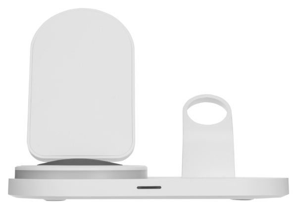 Складная зарядная станция с беспроводной зарядкой Flashport, 15 Вт, белый Складная зарядная станция с беспроводной зарядкой Flashport, 15 Вт, белый