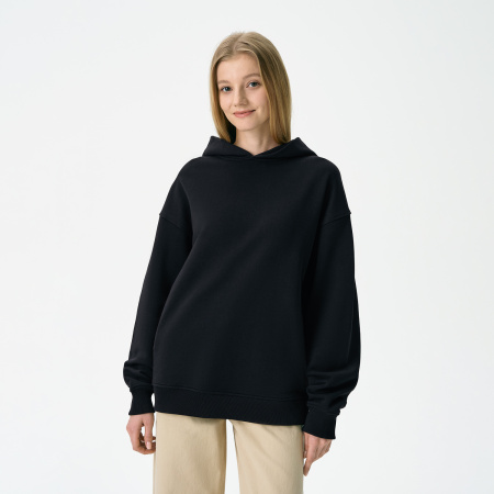 Худи оверсайз унисекс Фьюжн (Fusion), черный, размер 2XS