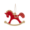 Ёлочная игрушка Лошадка (красный)