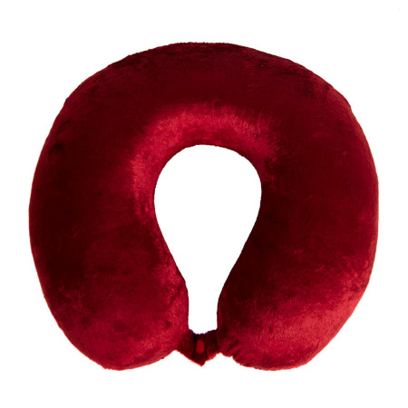 Подушка дорожная  "SOFT"; memory foam, микрофибра, красный Подушка дорожная  "SOFT"; memory foam, микрофибра, красный