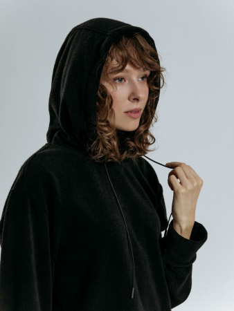 Худи унисекс Prima Vista, черное, размер XL