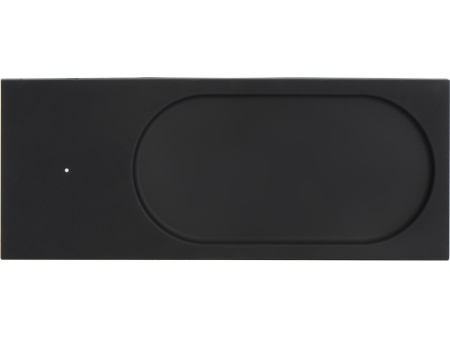 Беспроводное настольное зарядное устройство Glide с подсветкой, софт тач Беспроводное настольное зарядное устройство Glide с подсветкой, софт тач