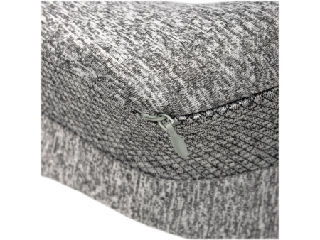 Подушка TORBER, дорожная, с эфектом памяти, серая, полиэстер, 20х27х10 см