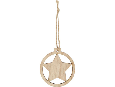 Деревянное украшение Natall в виде звезды
