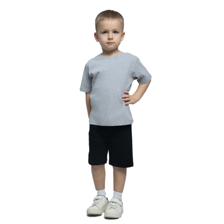 Футболка MODERN ДЕТ 155г О-ворот серый меланж 2XS
