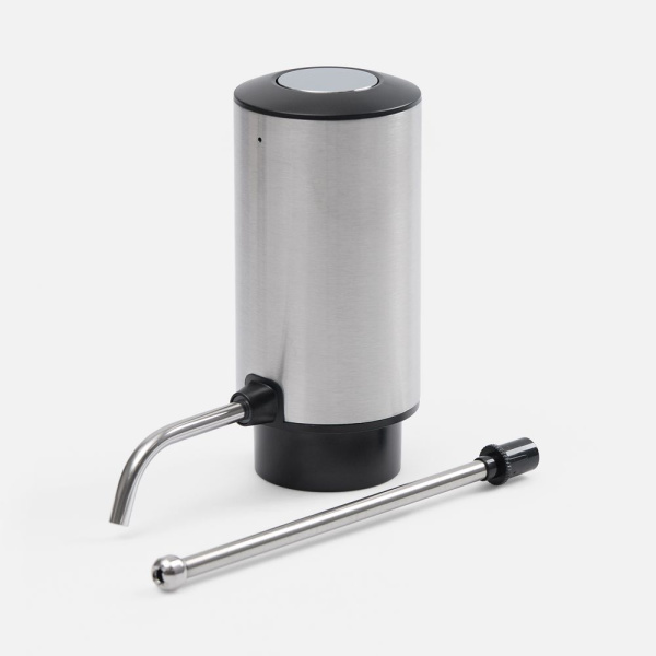 Электрический аэратор-дозатор для вина Tuoretta, серебристый