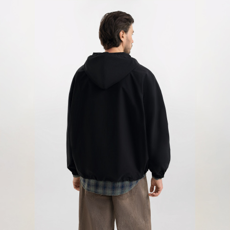 Ветровка (анорак) оверсайз унисекс Риссман (Rissman), черная