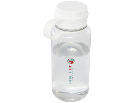 Спортивная бутылка Ryder из переработанного ПЭТ-пластика объемом 900 мл с многофункциональной крышкой, сертифицированная RCS - Белый