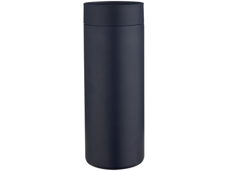 Illuminate бутылка для воды объемом 650 мл из переработанной нержавеющей стали RCS с двойными стенками и набором из 3 крышек - Синий Navy