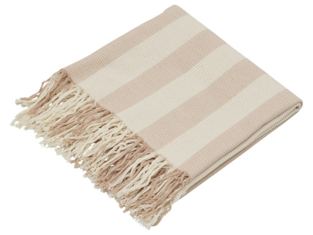 Плед Reglet, 130x150 см ( с учетом бахромы) 100% хлопок, бежевый