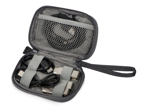 Органайзер для проводов Keep Organized S, темно-серый (140*100*25)