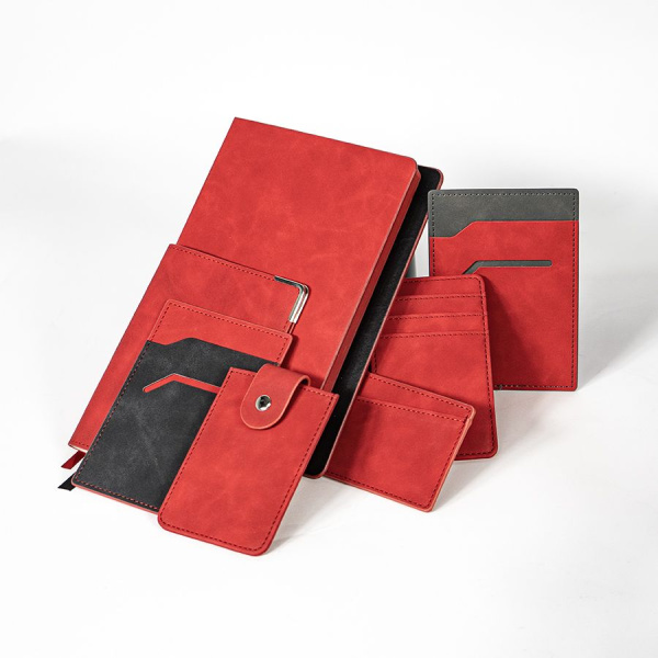 Чехол для карт Luma с 4 отделениями, красный, PU