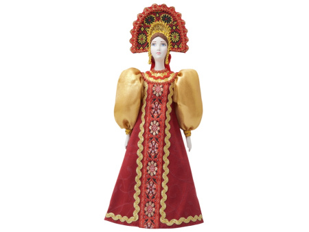 Подарочный набор: кукла фарфоровая, крем-мёд с лаймом и имбирем