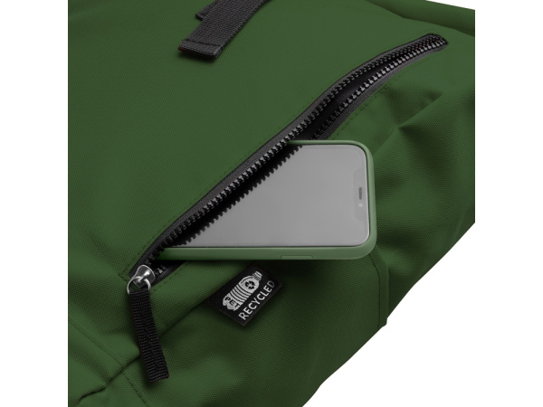Рюкзак из RPET полиэстера DRONTE, темно-зеленый