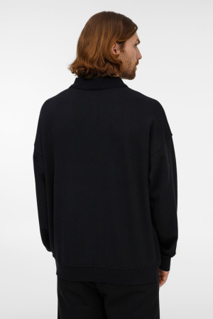 Свитшот оверсайз унисекс S6, черный, размер XS/S