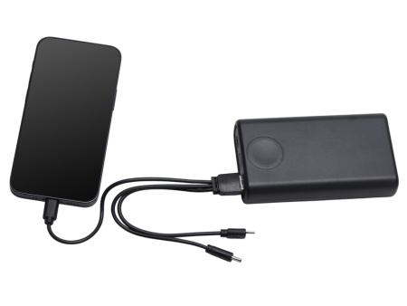 Внешний беспроводной аккумулятор 2-в-1 с функцией зарядки Apple Watch, QC/PD AtomIQ, 10000 мАч, черный