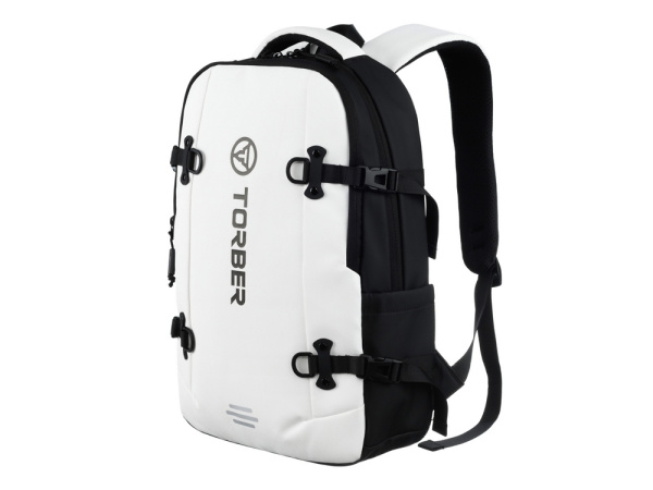 Рюкзак спортивный TORBER Xtreme 18, белый/чёрный, 31 х 12 х 46 см, 17л