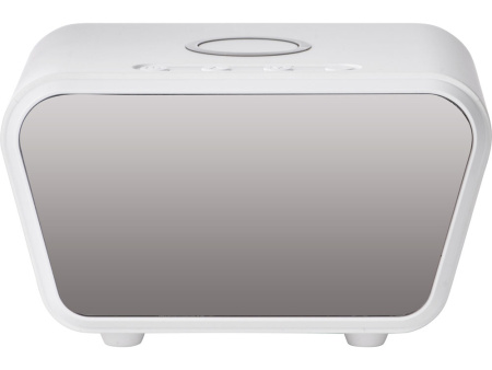 Настольные часы с функцией беспроводной зарядки Wake, 10 Вт (Р) Настольные часы с функцией беспроводной зарядки Wake, 10 Вт (Р)