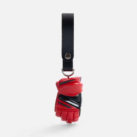 Брелок «Хоккейная перчатка», красный