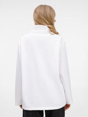 Лонгслив из бифлекса Morfiss, белый, размер XS/S