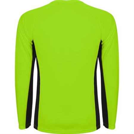 Спортивная футболка SHANGHAI L/S мужская, ФЛУОРЕСЦЕНТНЫЙ ЗЕЛЕНЫЙ/ЧЕРНЫЙ S