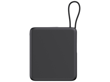 Внешний аккумулятор с подсветкой лого Nex, 5000 мАч, черный