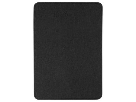 Коврик для мыши с беспроводной зарядкой Mist, темно-серый (Р) Коврик для мыши с беспроводной зарядкой Mist, темно-серый (Р)