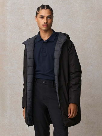 Куртка-парка унисекс Reverse, черная, размер 3XL