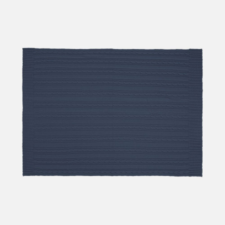 Плед Remitti, серо-синий (сланец)