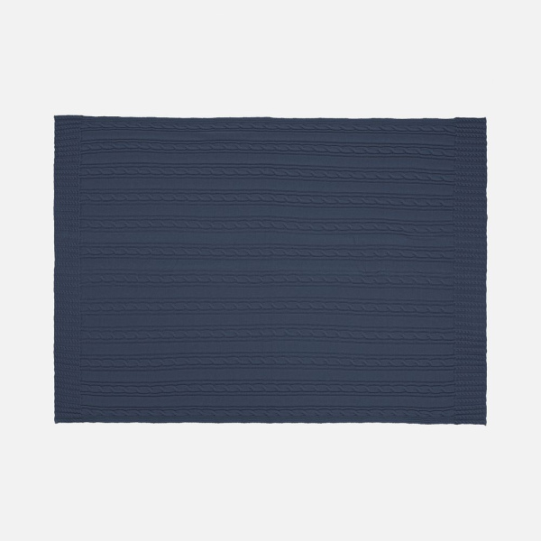 Плед Remitti, серо-синий (сланец)