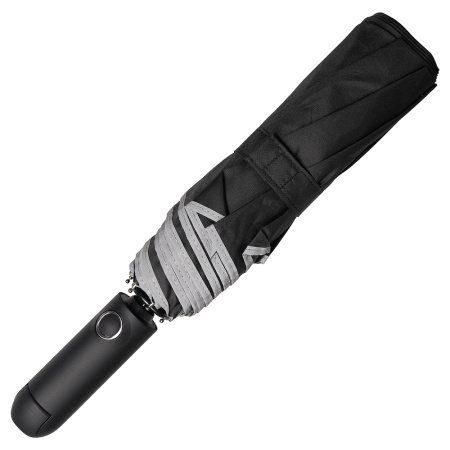 Зонт складной автоматический Forest Walker с фонариком, чёрный
