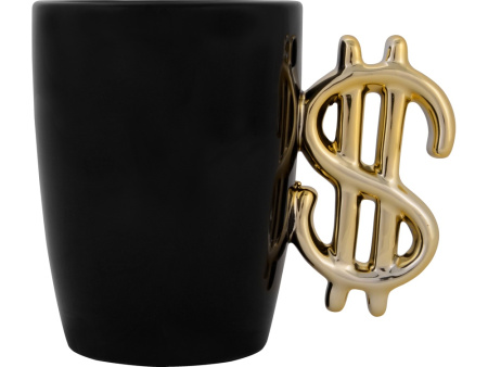 Кружка Доллар, черный/золотистый (Р)