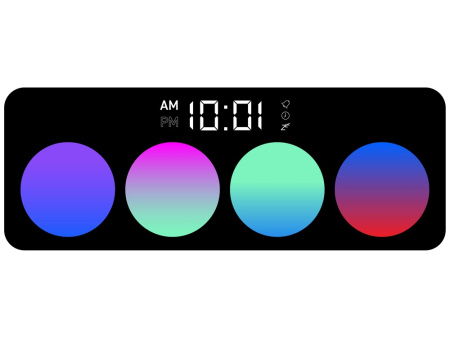 Часы с беспроводным зарядным устройством Rombica Timebox 1, белый Часы с беспроводным зарядным устройством Rombica Timebox 1, белый