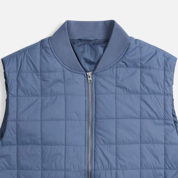 Жилет унисекс Warmbridge, синий (джинс), размер S