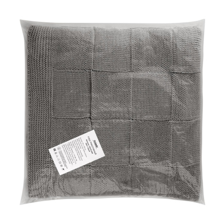 Плед Cella вязаный, серый (без подарочной коробки)