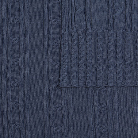 Плед Remitti, серо-синий (сланец)