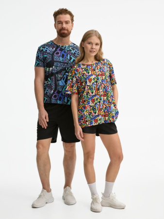 Футболка унисекс Senti с полной запечаткой на заказ, размер S