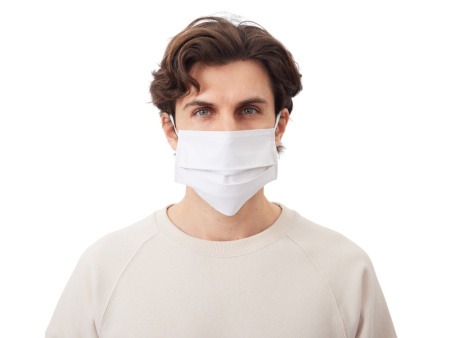 Маска для лица многоразовая из хлопка, белый